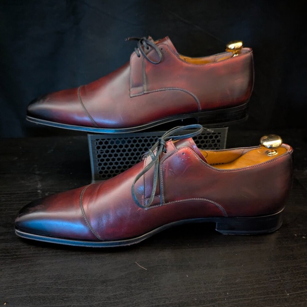 Finsbury Collection Vendome Men's Brown Leather Cap toe Oxfords EU 45.5 US 11.5 - Picture 2 of 14